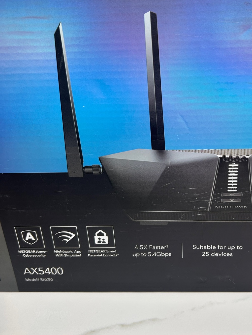 NETGEAR RAX50-100NAR Nighthawk 6-Stream AX5400 WiFi Router - Picture 11 of 15